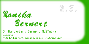 monika bernert business card
